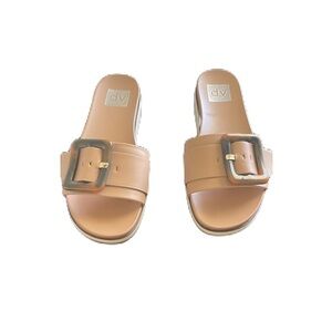 DV by Dolce Vita Women's Tan Slide Sandals